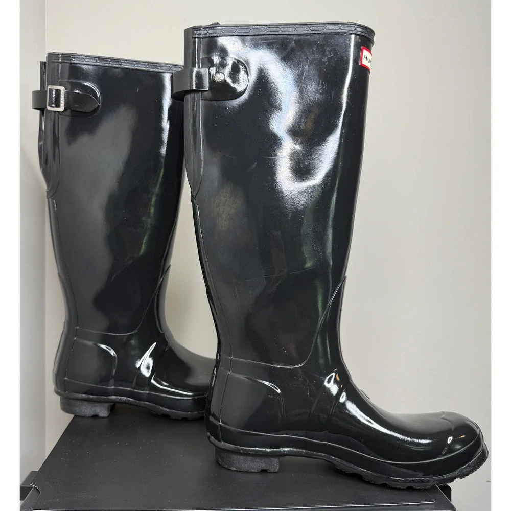 Hunter Women's Original Tall Gloss Rain Boots Size 8